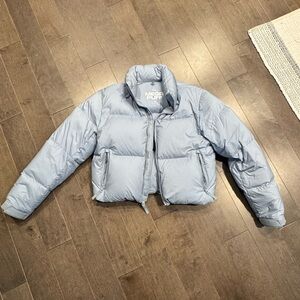 TNA Powder Blue Mega Puff Jacket